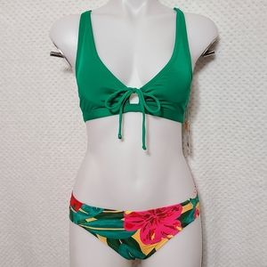 Kona Sol NWT Bikini Top + NWOT Bikini Bottom